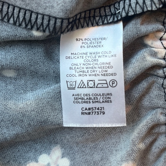 SOLD. Ann Taylor Black Jewel Celestial Moon Long Sleeve Blouse, Elastic Waist - Picture 9 of 10